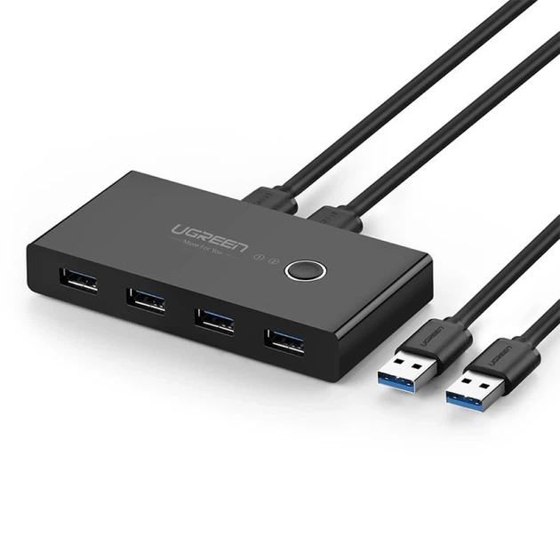 Перемикач Ugreen HUB Switch 4x USB-A 3.2 Gen 1 Black (UGR281) - Фото 1 Перемикач Ugreen HUB Switch 4x USB-A 3.2 Gen 1 Black (UGR281) - зображення 1