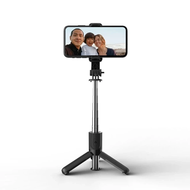 Универсальный штатив Tech-Protect L02S Wireless Selfie Stick Tripod Black (795787711484) - Фото 3 Универсальный штатив Tech-Protect L02S Wireless Selfie Stick Tripod Black (795787711484) - изображение 3
