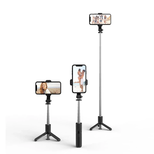 Универсальный штатив Tech-Protect L02S Wireless Selfie Stick Tripod Black (795787711484) - Фото 7 Универсальный штатив Tech-Protect L02S Wireless Selfie Stick Tripod Black (795787711484) - изображение 7