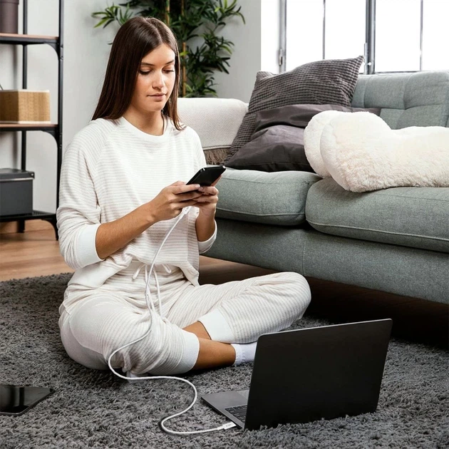 Кабель Tech-Protect Ultraboost Lite USB-C to Lightning 27W 2 m Cool Grey (5906302380954) - Фото 6 Кабель Tech-Protect Ultraboost Lite USB-C to Lightning 27W 2 m Cool Grey (5906302380954) - изображение 6
