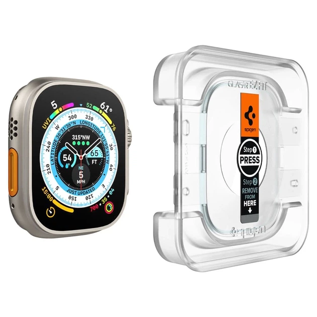 Захисне скло Spigen GLAS.TR EZ FIT (2 Pack) для Apple Watch Ultra 49 mm Clear (AGL05556) - зображення 3