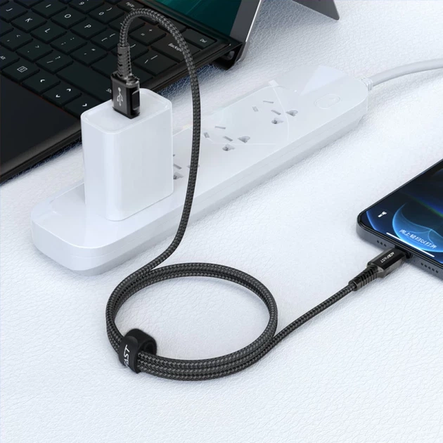 Кабель Acefast MFI USB-A to Lightning 1.2m Black (C1-02 Black) - зображення 4