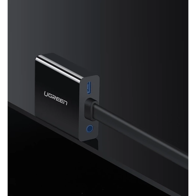 Адаптер Ugreen HDMI to VGA micro USB/Audio Mini Jack 3.5mm Black (UGR377BLK) - зображення 8