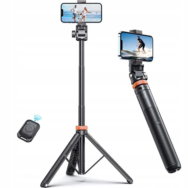 Универсальный штатив Tech-Protect L03S Bluetooth Selfie Stick Tripod White (5906203691180) - изображение 4