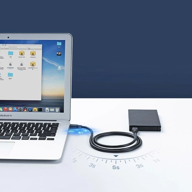 Кабель Ugreen USB-A 3.0 to USB-A 3.0 2m Gray (UGR050BLK) - Фото 5 Кабель Ugreen USB-A 3.0 to USB-A 3.0 2m Gray (UGR050BLK) - изображение 5