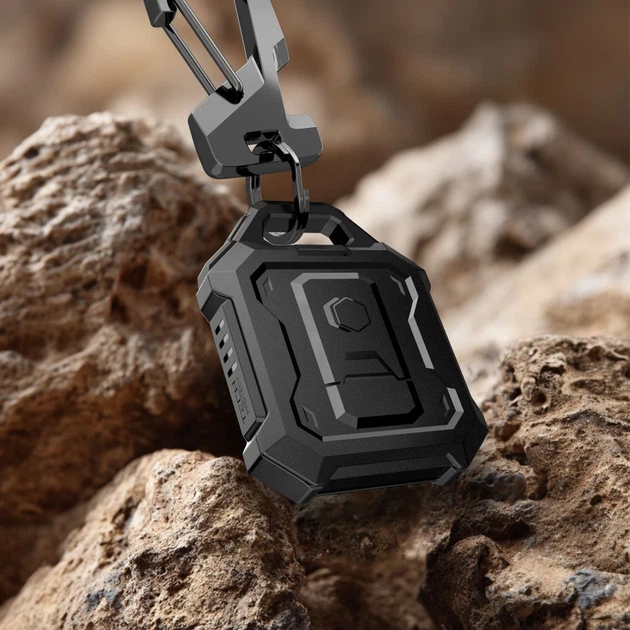 Чехол-брелок Tech Protect Kevlar Pro для AirTag 2 | 1 Black (5906302334780) - изображение 4