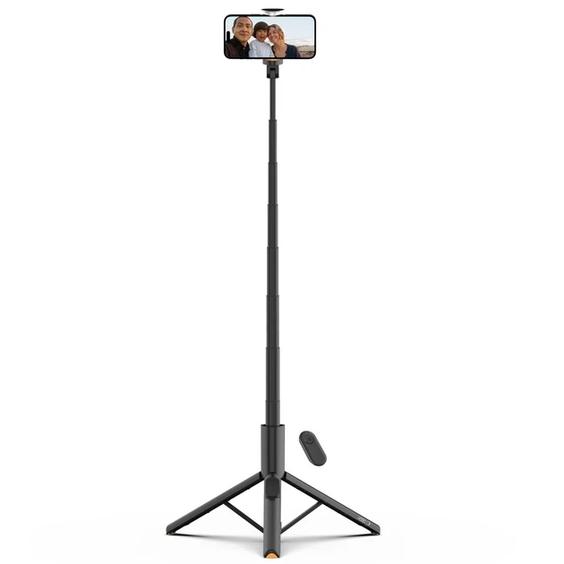Универсальный штатив Tech-Protect Bluetooth Selfie Stick Tripod Black (5906302330867) - изображение 2