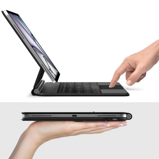 Чехол-клавиатура Tech-Protect SmartCase Magnetic для iPad Pro 12.9 6 | 5 | 4 (2022-2020) / Air 13 7 | 6 (2025-2024) Black (5906302363452) - изображение 9