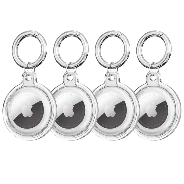 Чехол-брелок Tech-Protect Icon для AirTag (4 pack) Clear (5906302360765) - Фото 2 Чехол-брелок Tech-Protect Icon для AirTag (4 pack) Clear (5906302360765) - изображение 2