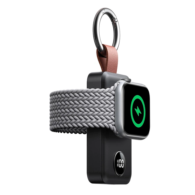 Бездротовий портативний зарядний пристрій Joyroom 2000mAh 3W для Apple Watch Black (JR-WQW01) - зображення 2