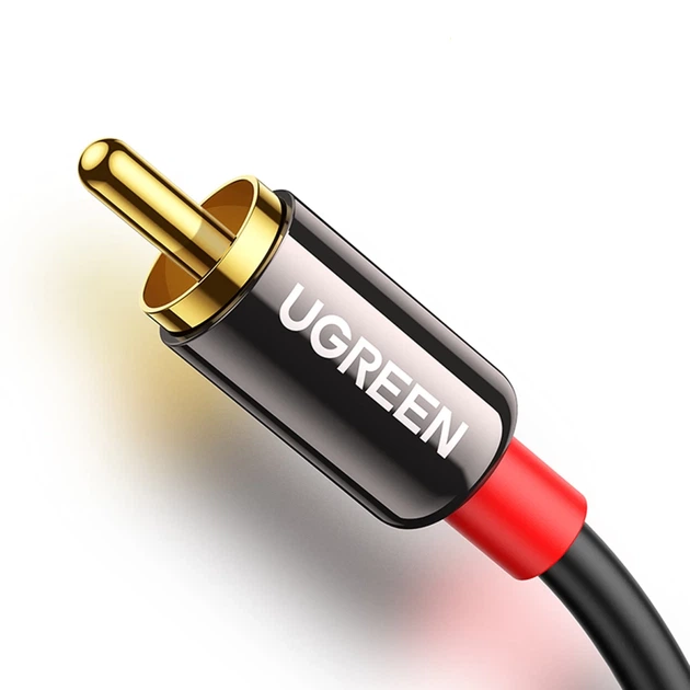 Кабель Ugreen Mini Jack 3.5mm to 2x RCA 5m Black (6957303807093) - зображення 3