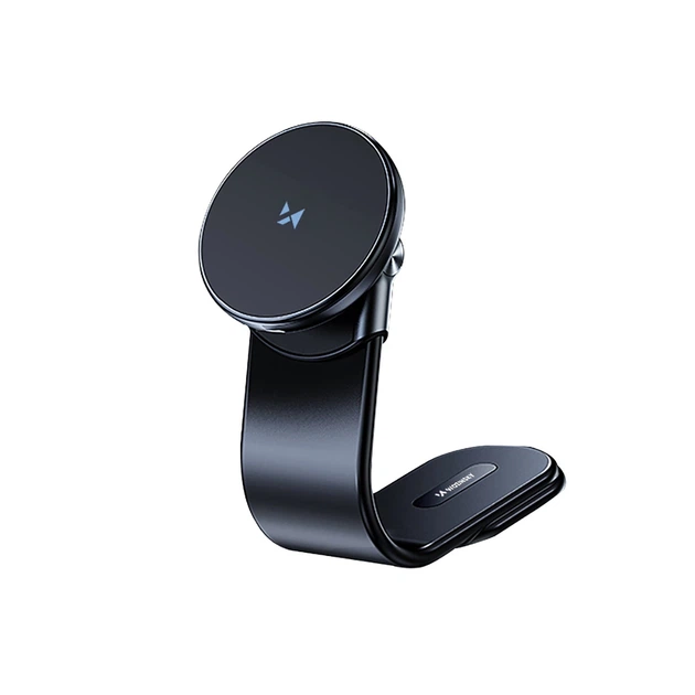 Автодержатель с функцией беспроводной зарядки Wozinsky 15W Black with MagSafe (WCZ2Y2S) - изображение 2