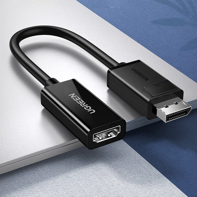 Адаптер Ugreen DisplayPort to HDMI Black (6957303843633) - Фото 2 Адаптер Ugreen DisplayPort to HDMI Black (6957303843633) - зображення 2