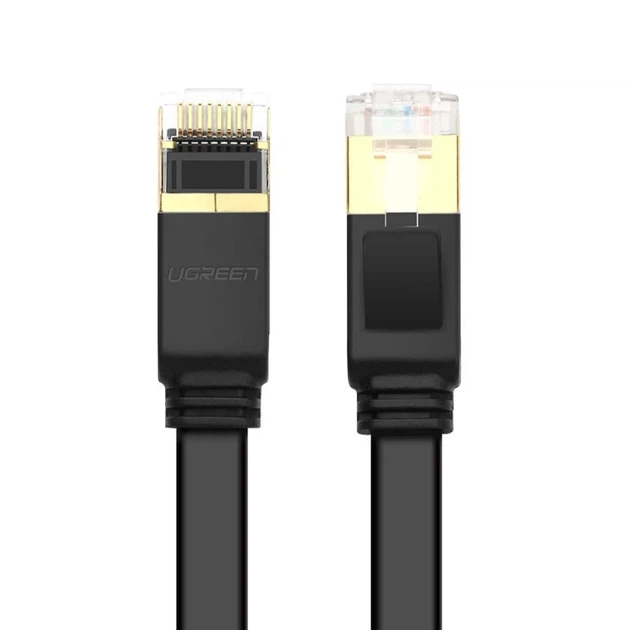 Кабель Ugreen NW106 RJ45 to RJ45 Cat.7 STP 10m Black (11265B) - Фото 3 Кабель Ugreen NW106 RJ45 to RJ45 Cat.7 STP 10m Black (11265B) - зображення 3