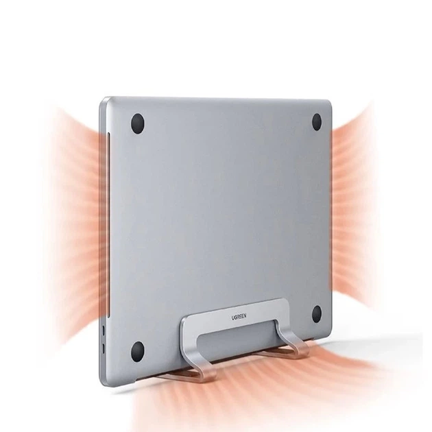 Подставка для ноутбука Ugreen LP258 Aluminum Vertical Silver (20471B) - изображение 4
