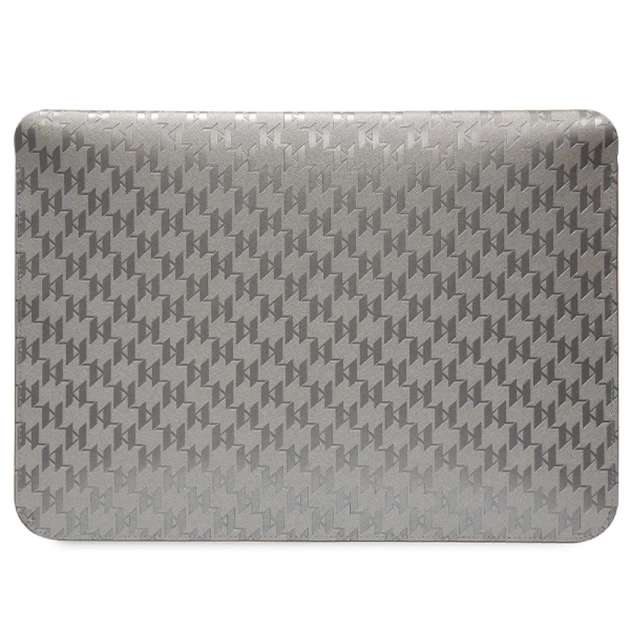 Чехол Karl Lagerfeld Saffiano Monogram Ikonik 14" Silver (KLCS14SAKHPKG) - Фото 3 Чехол Karl Lagerfeld Saffiano Monogram Ikonik 14" Silver (KLCS14SAKHPKG) - изображение 3