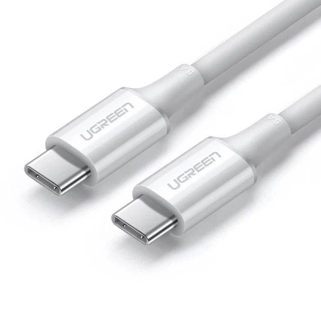 Кабель Ugreen USB Type-C to USB Type-C 1m White (UGR1288WHT) - Фото 1 Кабель Ugreen USB Type-C to USB Type-C 1m White (UGR1288WHT) - зображення 1