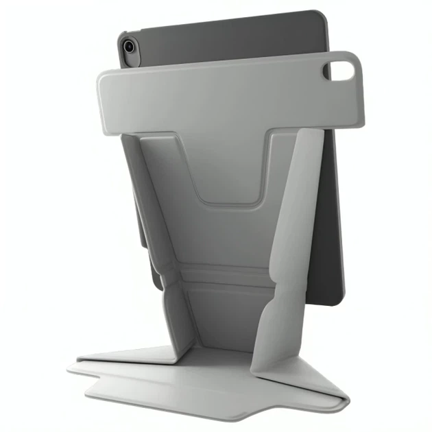 Чохол UNIQ Ryze 360 для iPad Air 13 7 | 6 (2025-2024) Chalk Grey (UNIQ-PDA13(2024)-R360GRY) - зображення 2