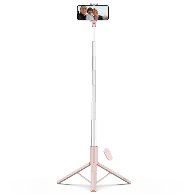 Универсальный штатив Tech-Protect Bluetooth Selfie Stick Tripod Pink (5906302330898) - Фото 2 Универсальный штатив Tech-Protect Bluetooth Selfie Stick Tripod Pink (5906302330898) - изображение 2