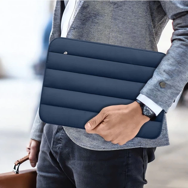 Чехол для ноутбука Tech-Protect Fluffy 13–14 Navy Blue (5906302362486) - изображение 13