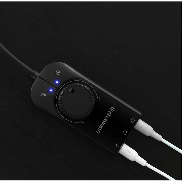 Адаптер Ugreen USB-A to 3.5mm Mini Jack with Volume Control 15cm Black (UGR084BLK) - Фото 9 Адаптер Ugreen USB-A to 3.5mm Mini Jack with Volume Control 15cm Black (UGR084BLK) - изображение 9