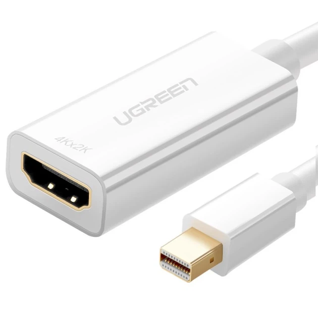 Адаптер Ugreen FHD (1080p) HDMI to Mini DisplayPort White (UGR1346WHT) - Фото 1 Адаптер Ugreen FHD (1080p) HDMI to Mini DisplayPort White (UGR1346WHT) - зображення 1