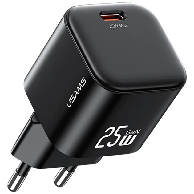 Сетевое зарядное устройство Usams JC Series FC 25W USB-C Black (CC289TC01) - изображение 3