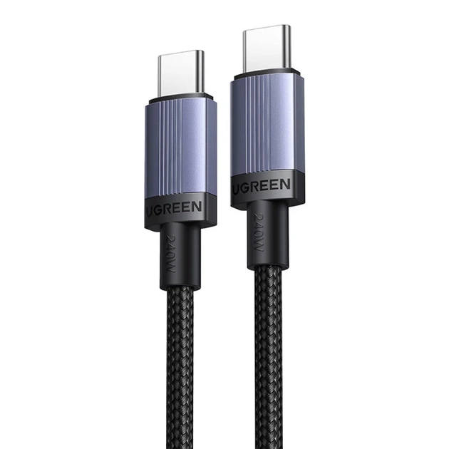 Кабель Ugreen USB-C to USB-C 240W 3m Gray (6941876268344) - зображення 2