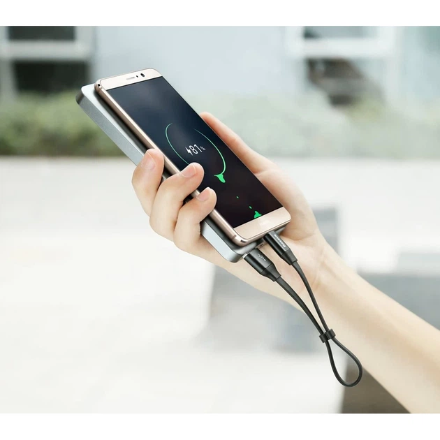 Кабель Baseus Nimble USB-A to USB-C 0.23m Black (CATMBJ-01) - зображення 8