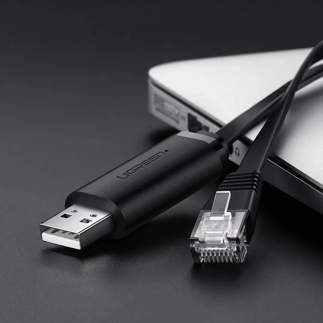 Кабель Ugreen USB-A to Ethernet RJ45 1.5m Black (UGR597BLK) - изображение 2