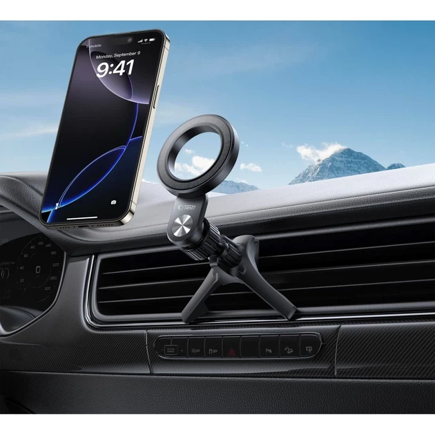 Автодержатель Tech-Protect N53 Stable Vent Car Mount Black with MagSafe (5906302372492) - Фото 7 Автодержатель Tech-Protect N53 Stable Vent Car Mount Black with MagSafe (5906302372492) - изображение 7