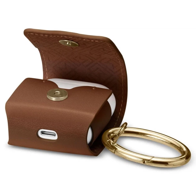 Чехол Spigen для AirPods La Manon Leather Brown (074CS26378) - изображение 3