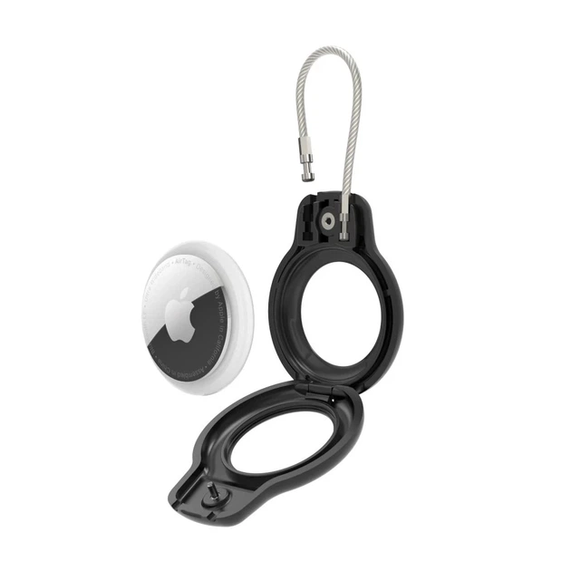Чехол-брелок Tech-Protect Rough Vein для AirTag (2 pack) Black (5906302360727) - изображение 4