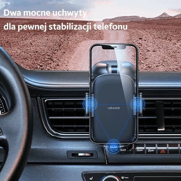 Автодержатель Usams ZJ063 Car Center Console Retractable Black (ZJ063ZJ01) - Фото 6 Автодержатель Usams ZJ063 Car Center Console Retractable Black (ZJ063ZJ01) - изображение 6