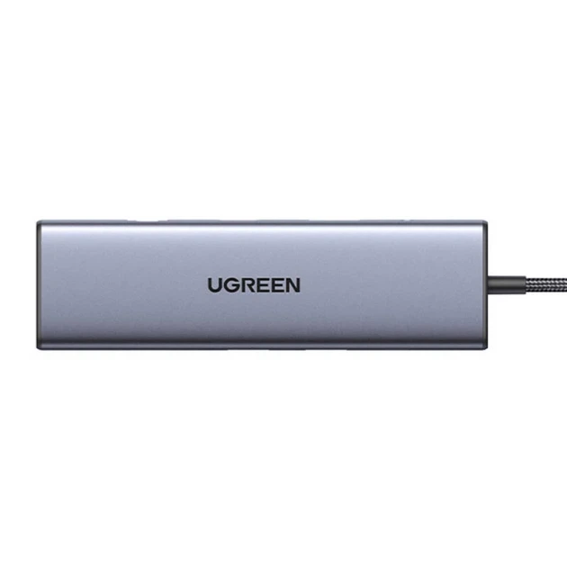 USB-хаб Ugreen CM498 10-in-1 USB-C to 3xUSB-A/USB-C/HDMI/VGA/RJ45/AUX 3.5mm/SD/TF Silver (15601) - Фото 4 USB-хаб Ugreen CM498 10-in-1 USB-C to 3xUSB-A/USB-C/HDMI/VGA/RJ45/AUX 3.5mm/SD/TF Silver (15601) - зображення 4