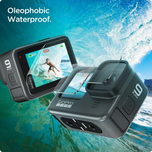 Защитное стекло и пленка Spigen Glas.TR Slim Display Glass (2 PCS) | Lens Glass (2 PCS) | Large Display Film (2 PCS) для GoPro Hero 9 | 10 | 11 | 12 C - изображение 6