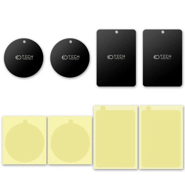 Магнитная пластина Tech-Protect Metal Plate Magnetic Car Mount (4 Pack) Black (9589046924637) - Фото 4 Магнитная пластина Tech-Protect Metal Plate Magnetic Car Mount (4 Pack) Black (9589046924637) - изображение 4