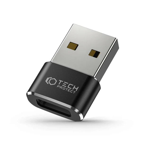 Адаптер Tech-Protect UltraBoost USB-C to USB-A Black (9490713932247) - Фото 1 Адаптер Tech-Protect UltraBoost USB-C to USB-A Black (9490713932247) - изображение 1