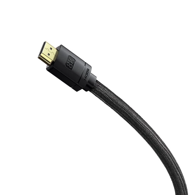 Кабель Baseus High Definition HDMI 8K to HDMI 8K 3m Black (CAKGQ-L01) - Фото 2 Кабель Baseus High Definition HDMI 8K to HDMI 8K 3m Black (CAKGQ-L01) - зображення 2