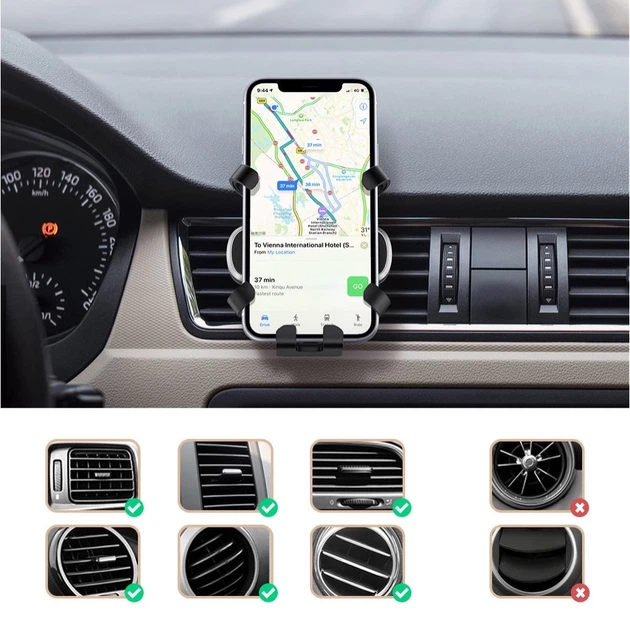 Автодержатель Ugreen Gravity Car Phone Holder Black (6957303888719) - Фото 5 Автодержатель Ugreen Gravity Car Phone Holder Black (6957303888719) - изображение 5