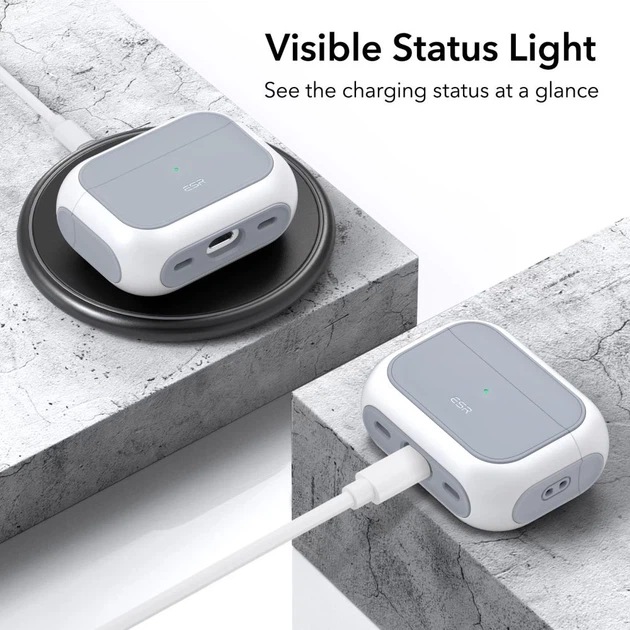 Чехол ESR Orbit Halolock для AirPods Pro 1 | 2 White with MagSafe (4894240171653) - изображение 4