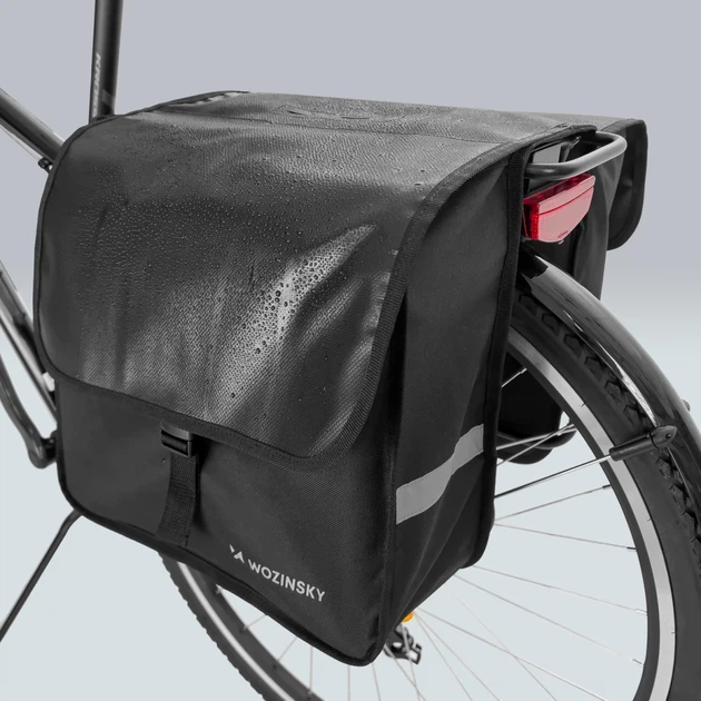 Кошик для велосипеда на багажник Wozinsky Double Pannier 28L Black (WBB34BK) - зображення 9