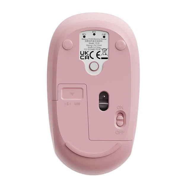 Бездротова миша Baseus F01B Tri-Mode Pink (B01055503413-00) - зображення 3