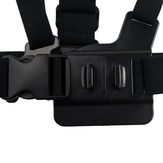 Нагрудный ремень HRT для SJCAM/GoPro Hero 7 | 6 | 5 | 4 | 3 Plus | 3 | 2 Black (7426757224880) - изображение 3