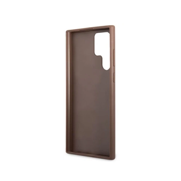 Чохол Guess 4G Metal Gold Logo для Samsung Galaxy S23 Ultra S918 Brown (GUHCS23LG4GFBR) - зображення 7