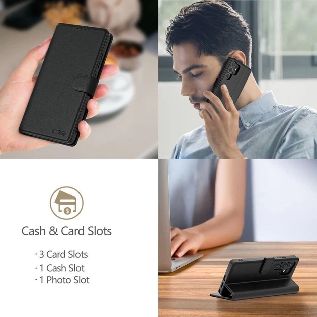 Чехол-книжка Tech-Protect Wallet для Xiaomi Poco F7 5G Black (5906302330720) - изображение 4