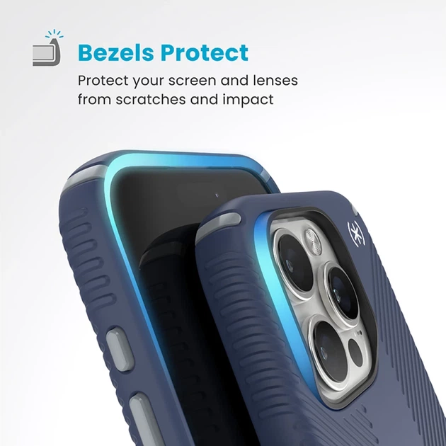 Чехол Speck Presidio2 Grip ClickLock для iPhone 16 Pro Coastal Blue Dust Grey with MagSafe (150701-3206) - изображение 7