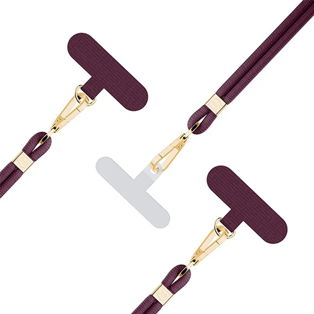 Универсальный шнурок 3MK EasyClip Elite Mulberry with Gold Metal (5903108572576) - изображение 10