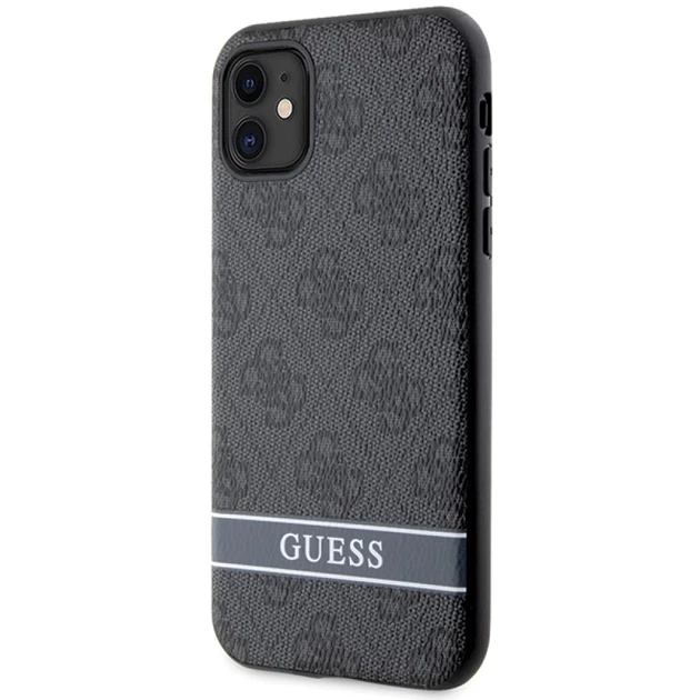 Чохол Guess 4G Stripe для iPhone 11 | XR Grey (GUHCN61P4SNK) - зображення 2