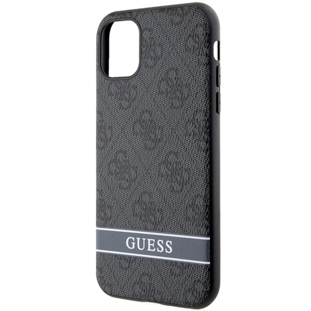 Чохол Guess 4G Stripe для iPhone 11 | XR Grey (GUHCN61P4SNK) - зображення 6